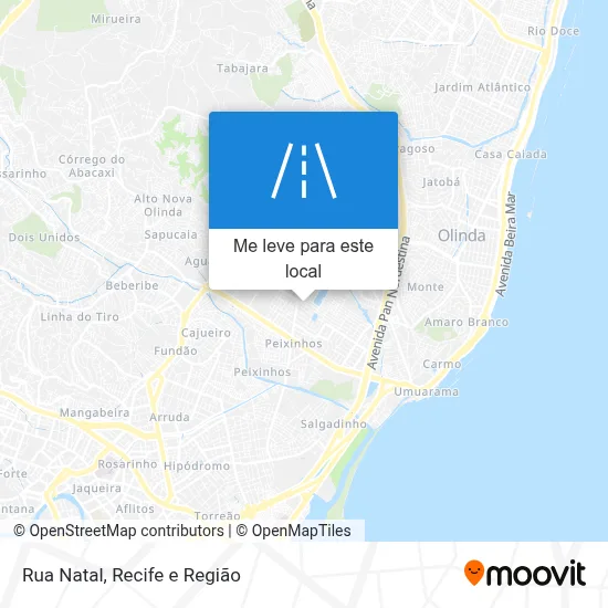 Rua Natal mapa