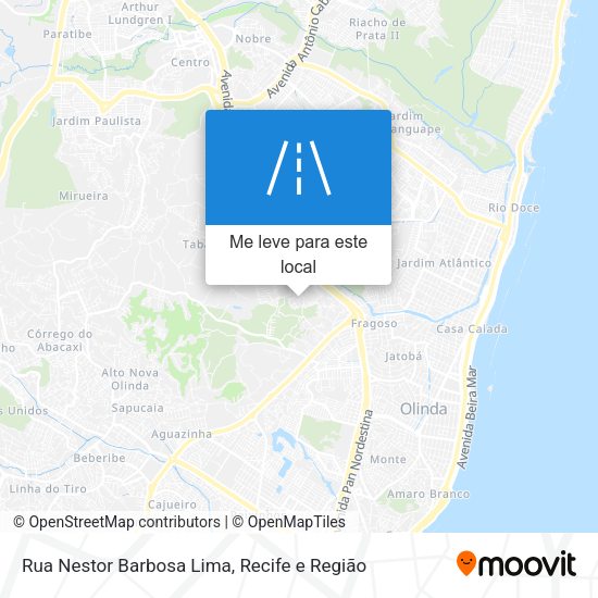 Rua Nestor Barbosa Lima mapa