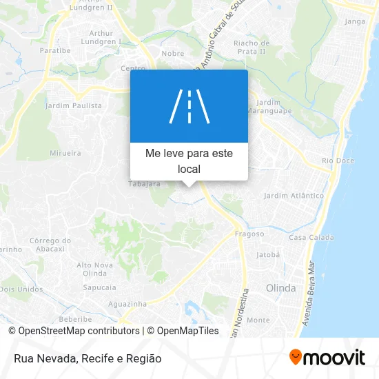 Rua Nevada mapa