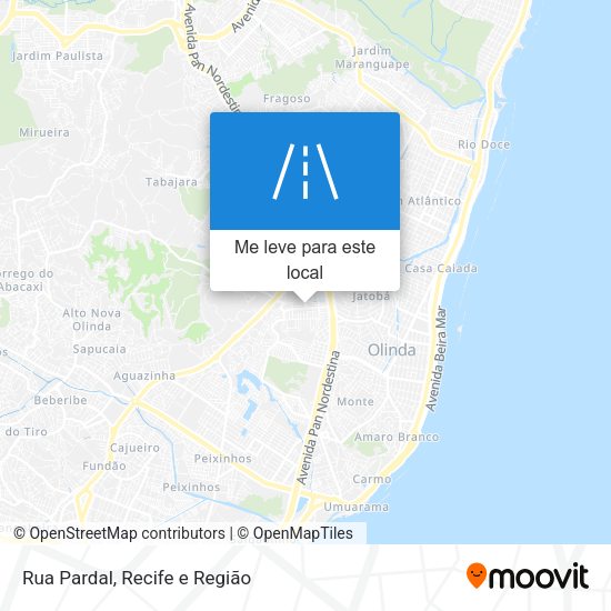 Rua Pardal mapa