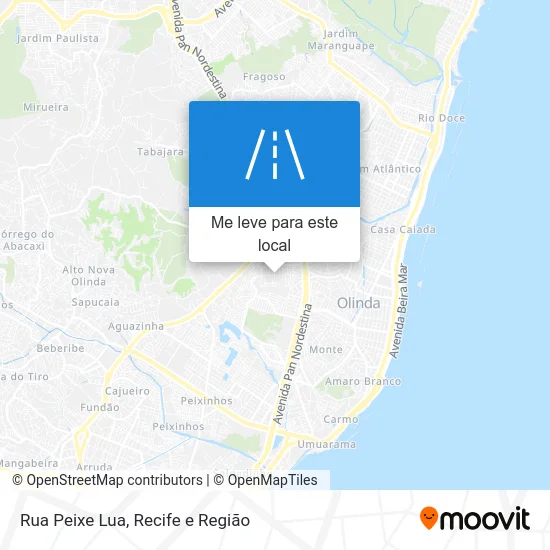 Rua Peixe Lua mapa