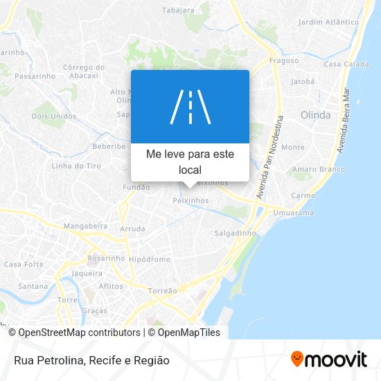 Rua Petrolina mapa