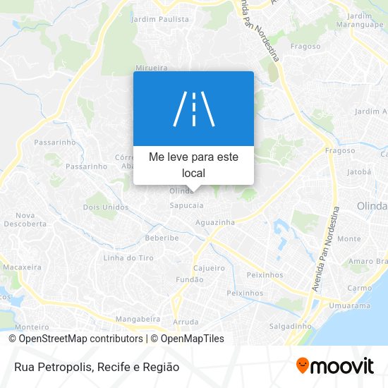 Rua Petropolis mapa