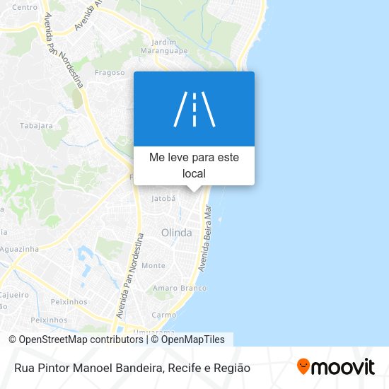 Rua Pintor Manoel Bandeira mapa