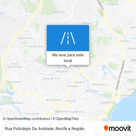 Rua Policárpo De Andrade mapa