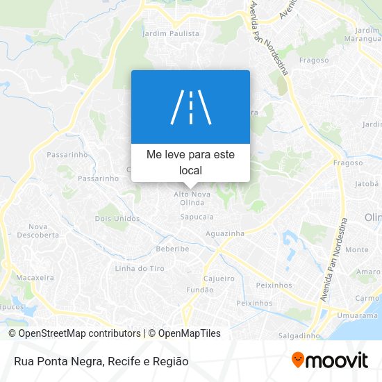 Rua Ponta Negra mapa