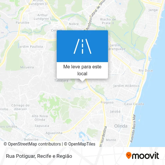 Rua Potiguar mapa