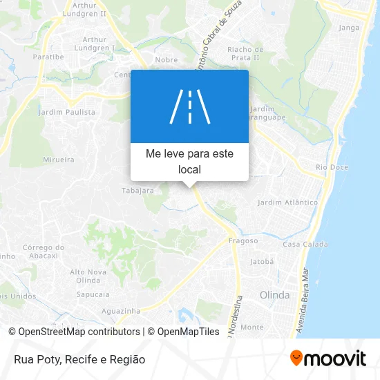 Rua Poty mapa