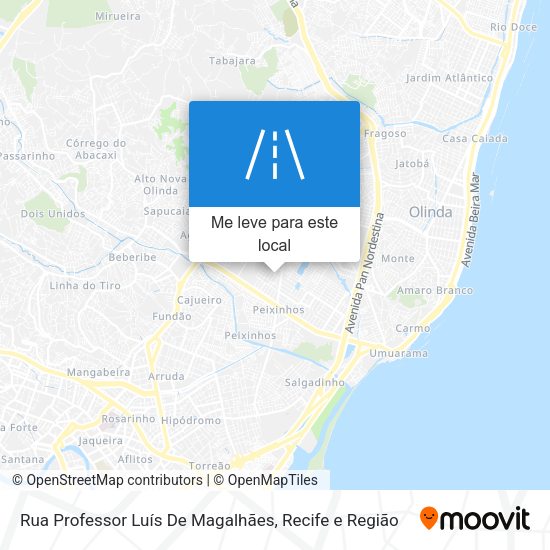 Rua Professor Luís De Magalhães mapa