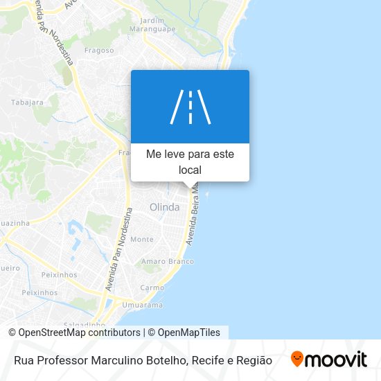 Rua Professor Marculino Botelho mapa