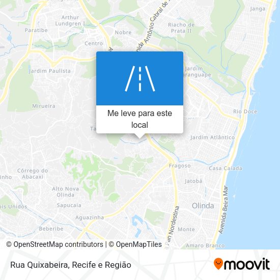Rua Quixabeira mapa