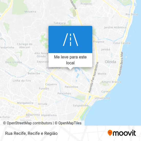 Rua Recife mapa