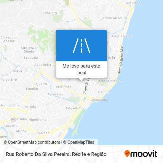 Rua Roberto Da Silva Pereira mapa