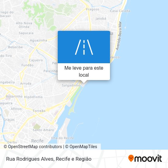 Rua Rodrigues Alves mapa