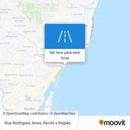 Rua Rodrigues Alves mapa