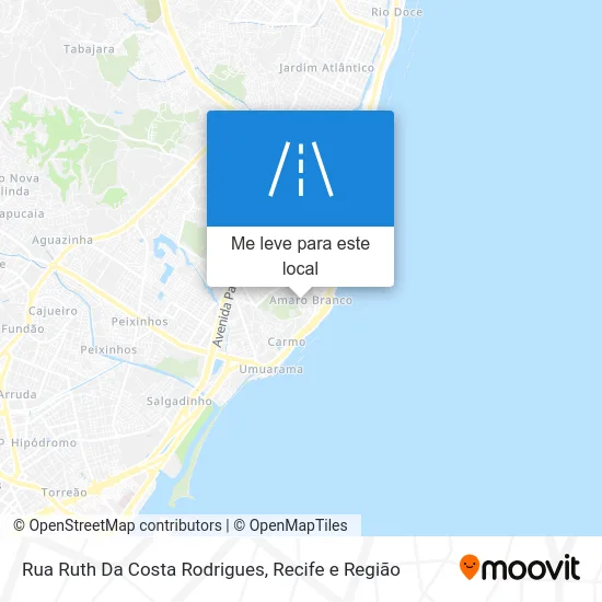 Rua Ruth Da Costa Rodrigues mapa