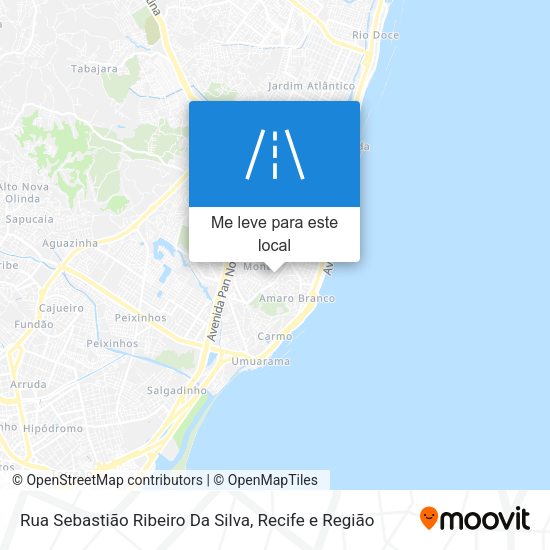 Rua Sebastião Ribeiro Da Silva mapa