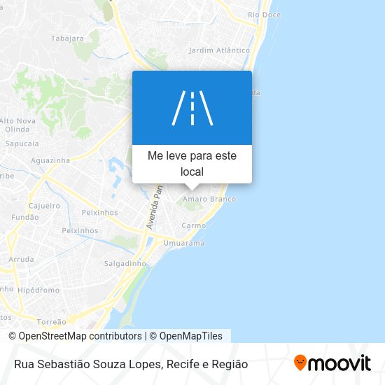 Rua Sebastião Souza Lopes mapa