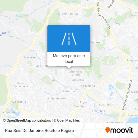 Rua Seis De Janeiro mapa