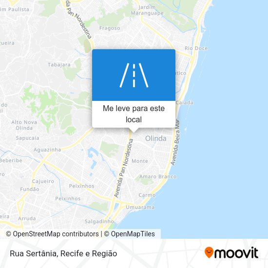 Rua Sertânia mapa