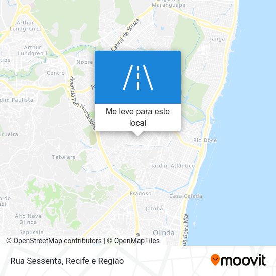 Rua Sessenta mapa