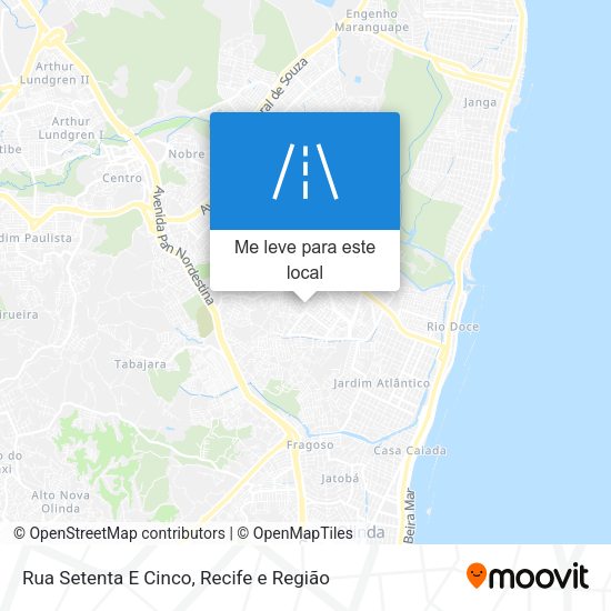 Rua Setenta E Cinco mapa
