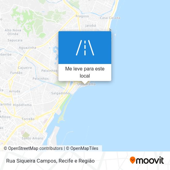 Rua Siqueira Campos mapa