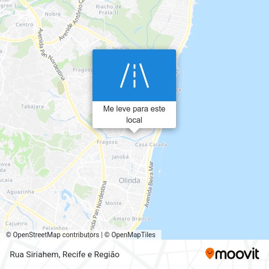 Rua Siriahem mapa