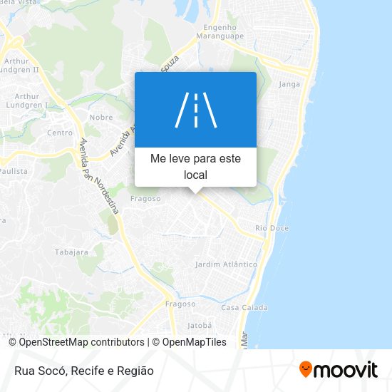 Rua Socó mapa