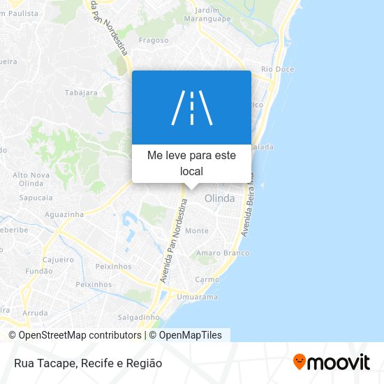 Rua Tacape mapa