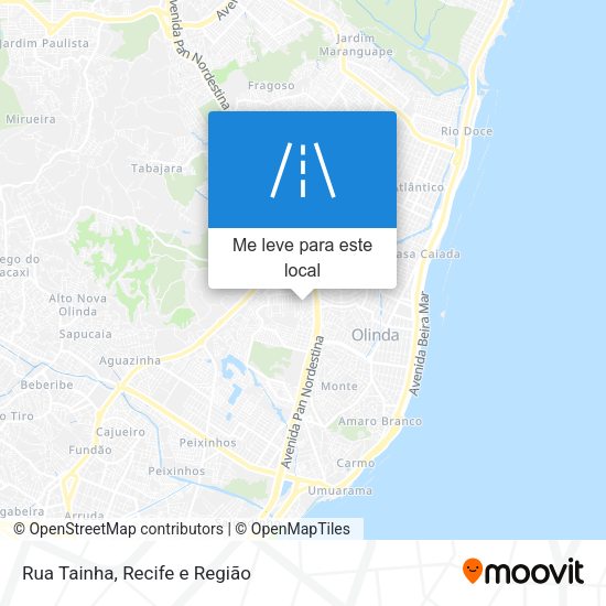 Rua Tainha mapa