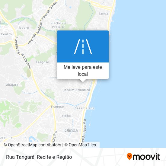 Rua Tangará mapa