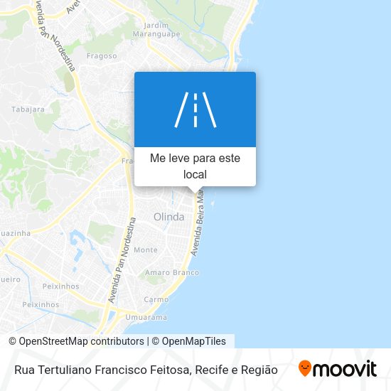 Rua Tertuliano Francisco Feitosa mapa