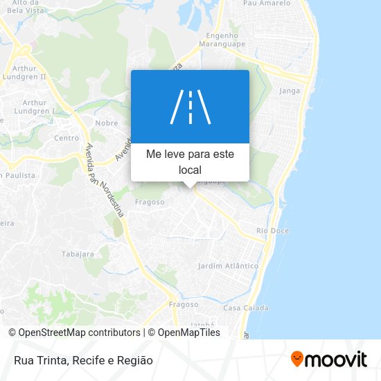 Rua Trinta mapa