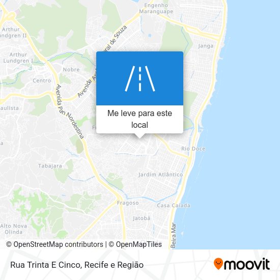 Rua Trinta E Cinco mapa