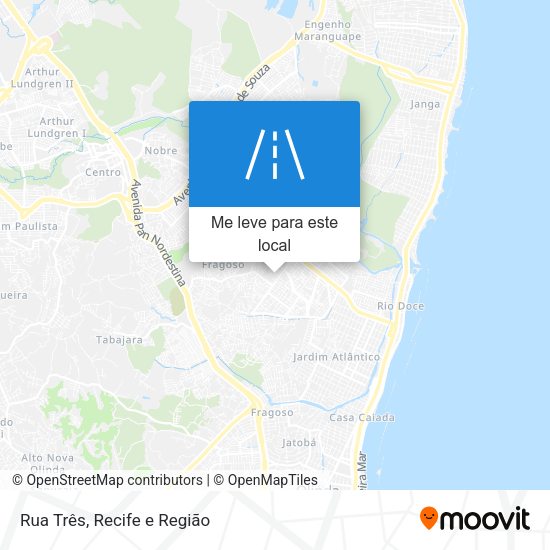 Rua Três mapa