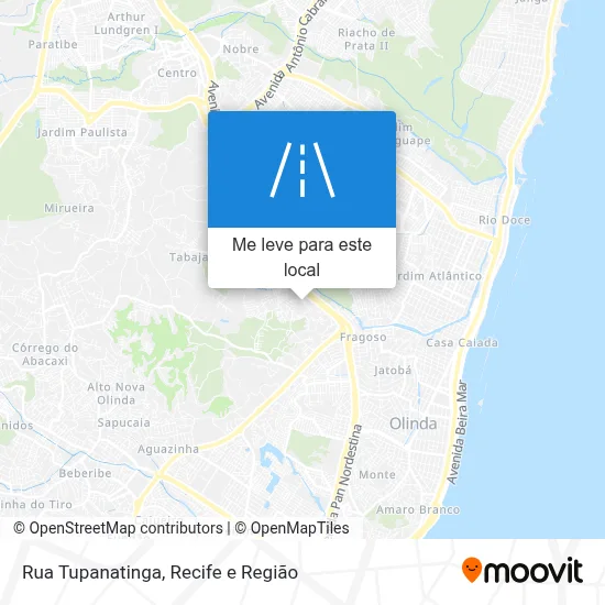 Rua Tupanatinga mapa