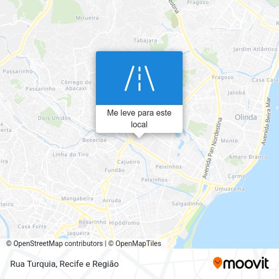 Rua Turquia mapa