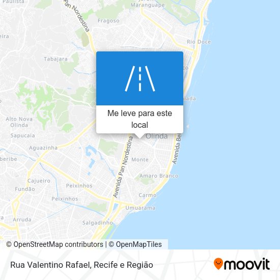 Rua Valentino Rafael mapa