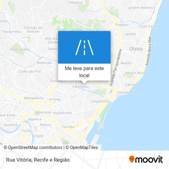 Rua Vitória mapa