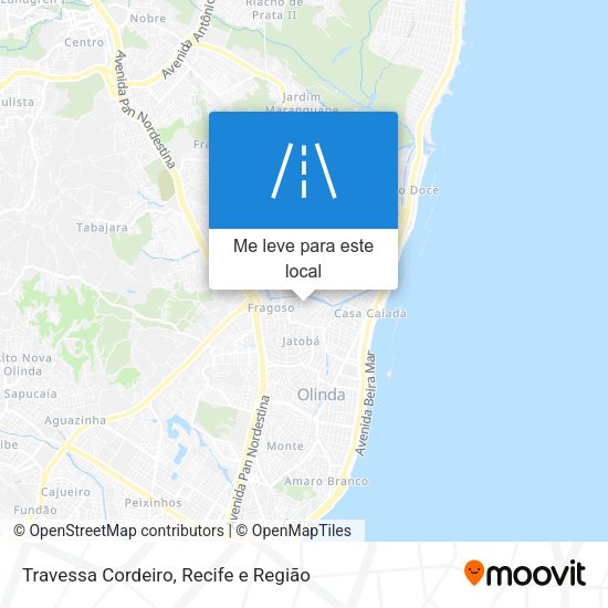 Travessa Cordeiro mapa