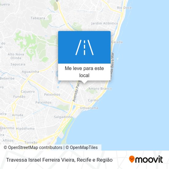 Travessa Israel Ferreira Vieira mapa