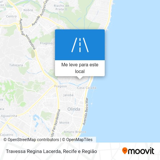 Travessa Regina Lacerda mapa