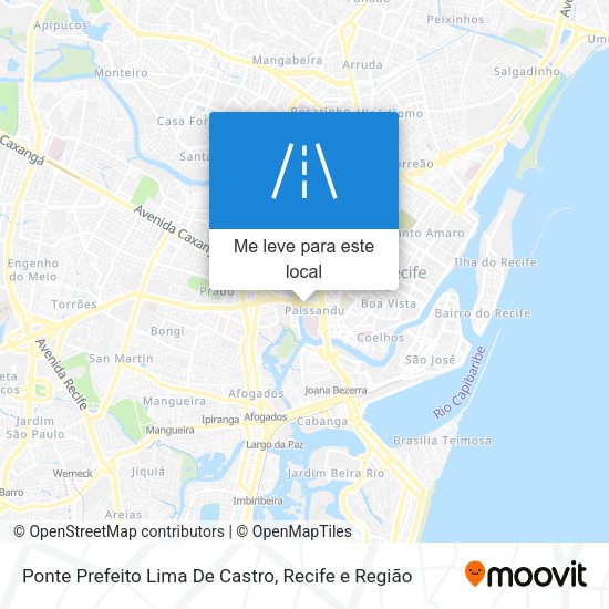 Ponte Prefeito Lima De Castro mapa