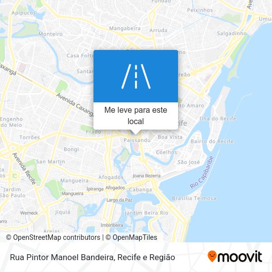 Rua Pintor Manoel Bandeira mapa