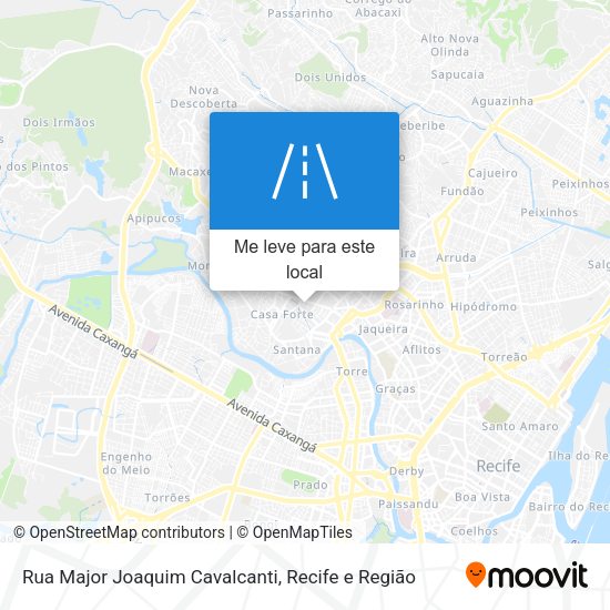 Rua Major Joaquim Cavalcanti mapa