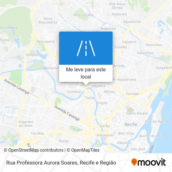Rua Professora Aurora Soares mapa