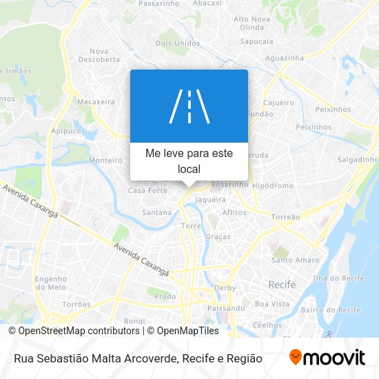 Rua Sebastião Malta Arcoverde mapa