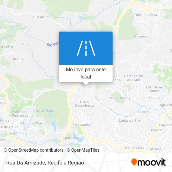 Rua Da Amizade mapa