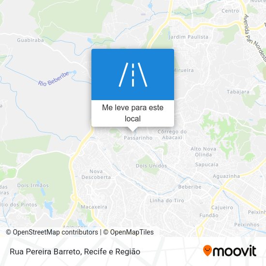 Rua Pereira Barreto mapa